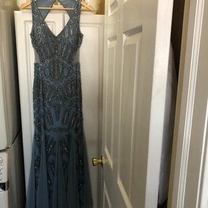 Adrianna Papell Formal Long Dress Light blue, size 4